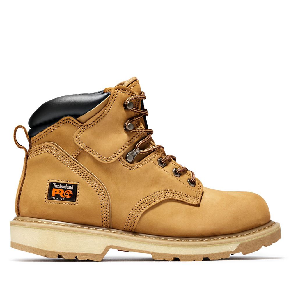 Timberland Mens Work Boots PRO® Pit Boss 6" Steel Toe - Brown - India DY1508692